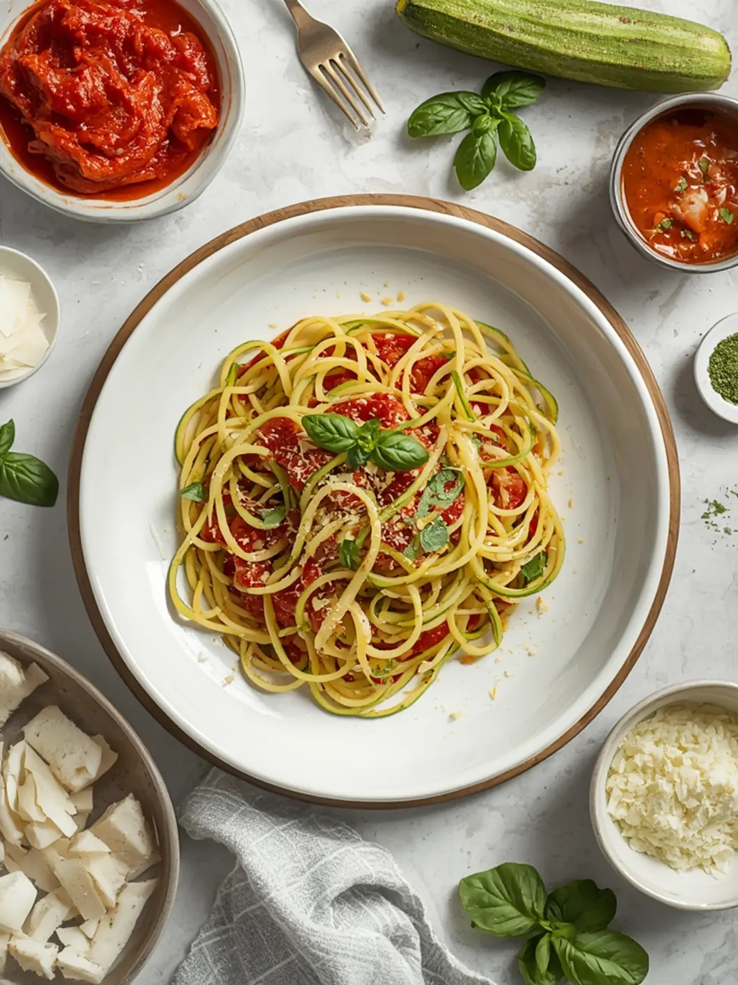 Easy Zucchini Noodles with Garlic Lemon Sauce (5-Ingredient) 2 Zucchini Noodles 5