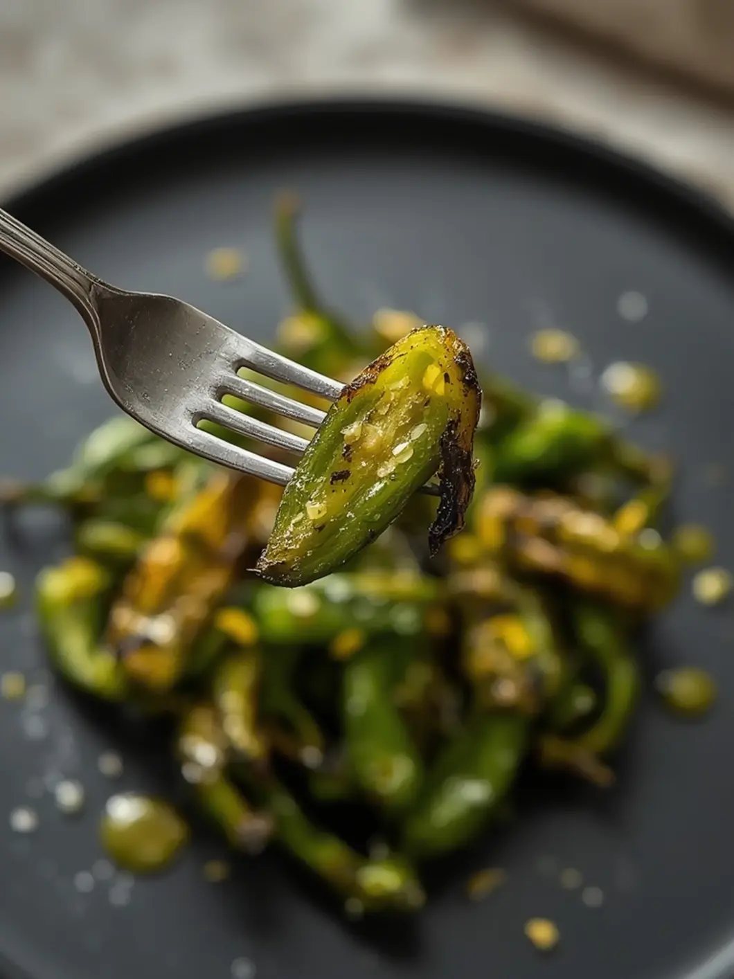 blistered shishito peppers with yuzu 3