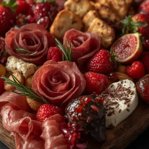 valentines charcuterie board