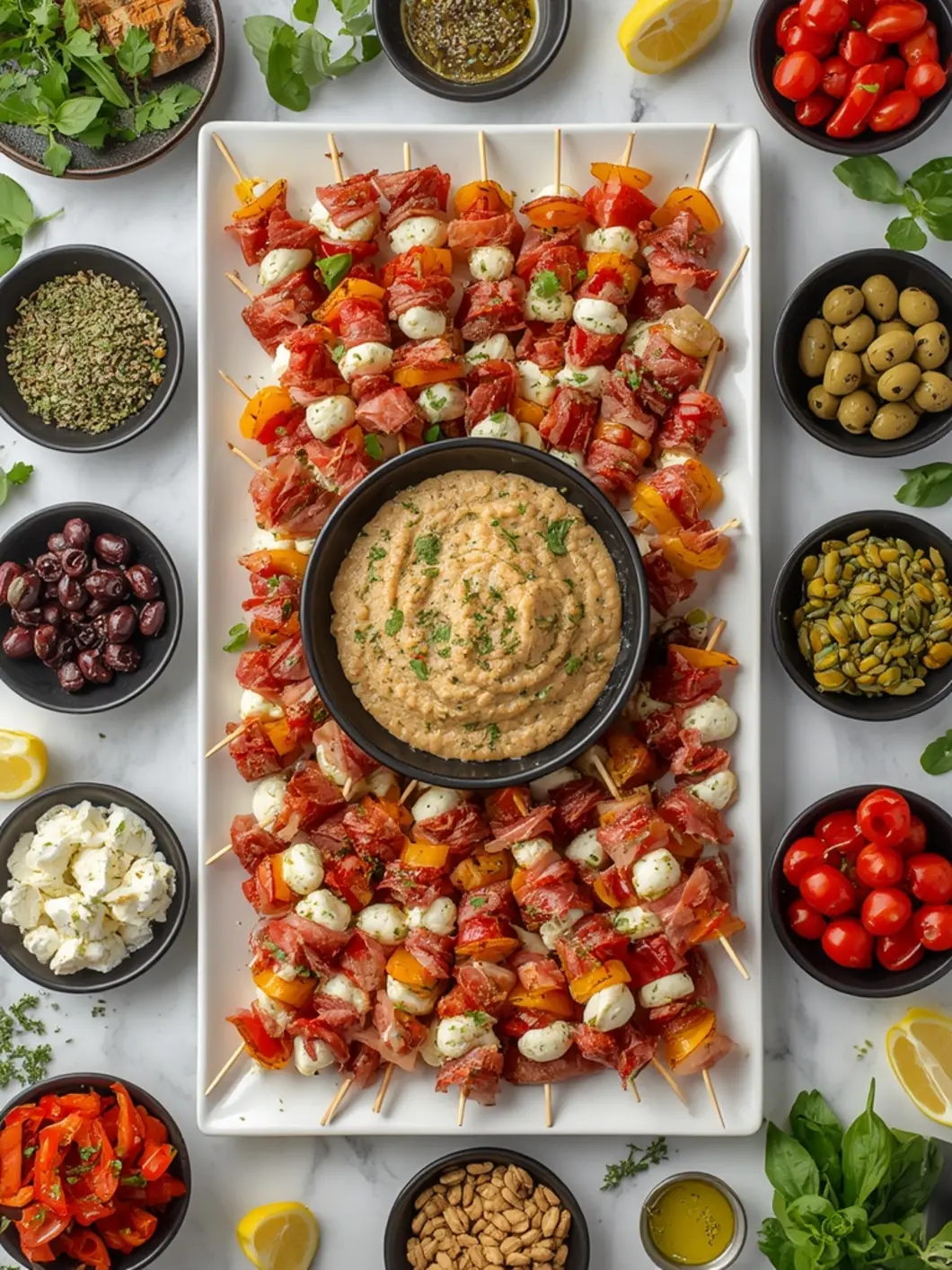 antipasto skewers variations