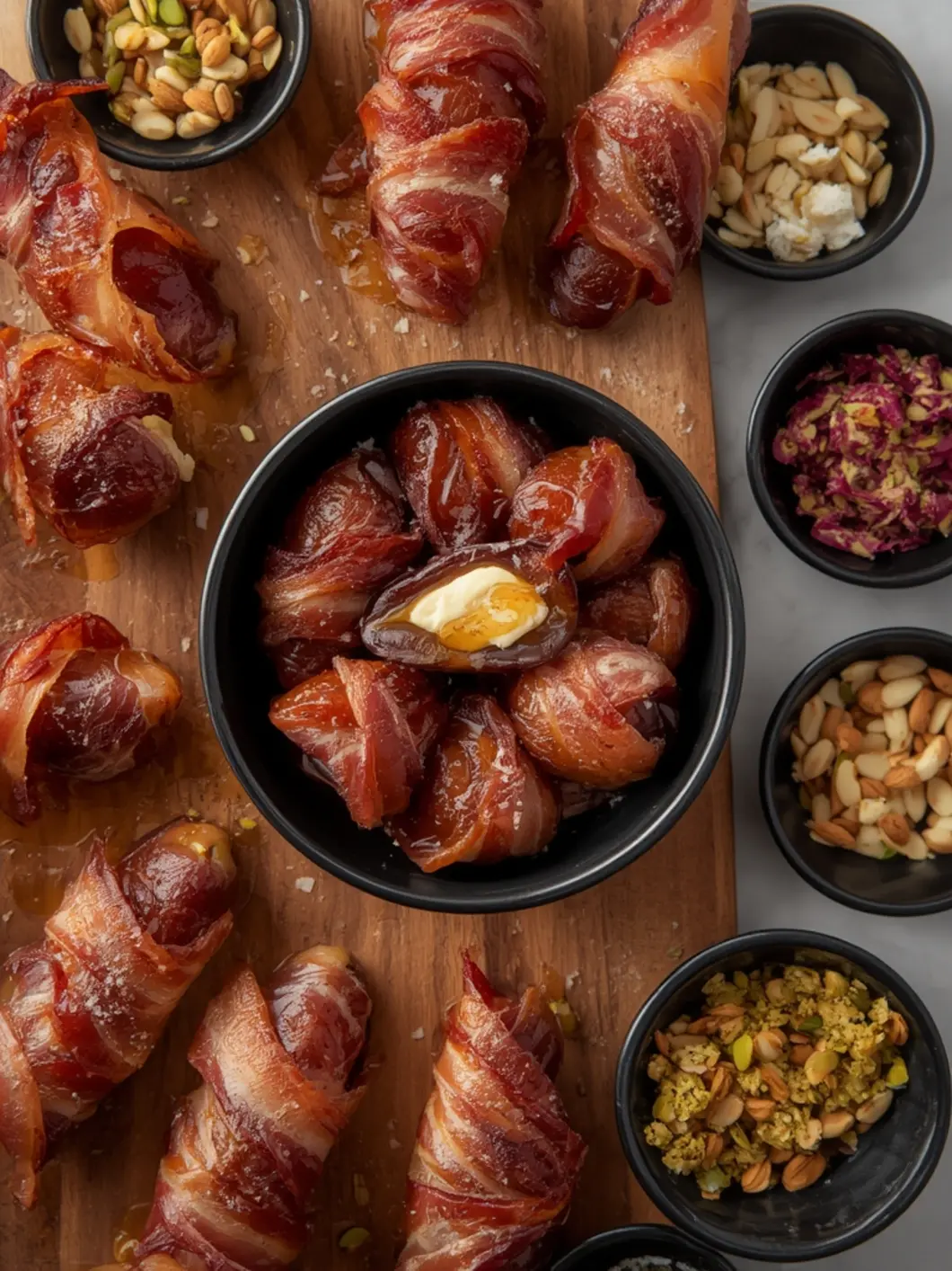 bacon wrapped dates variations