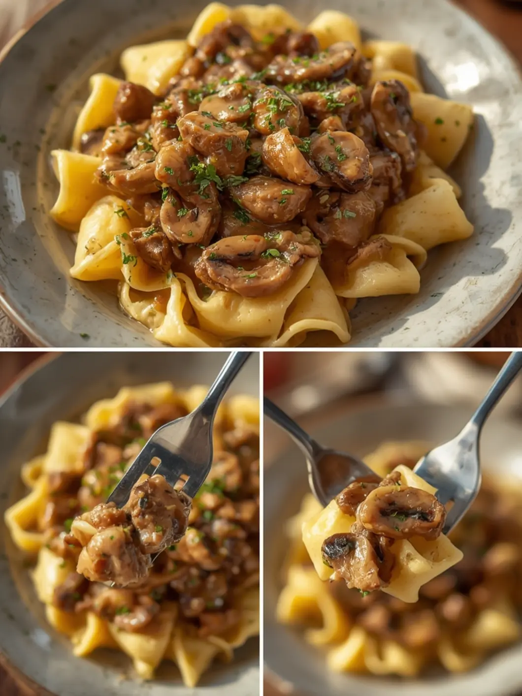 Savory 5-Ingredient Creamy Beef Stroganoff 3 beef stroganoff 1