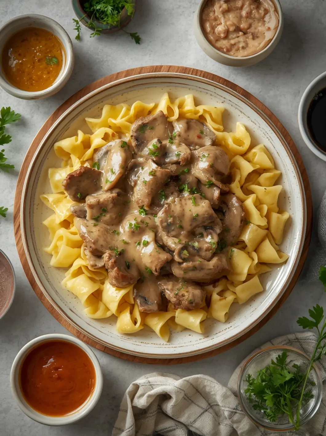 Savory 5-Ingredient Creamy Beef Stroganoff 2 beef stroganoff 2