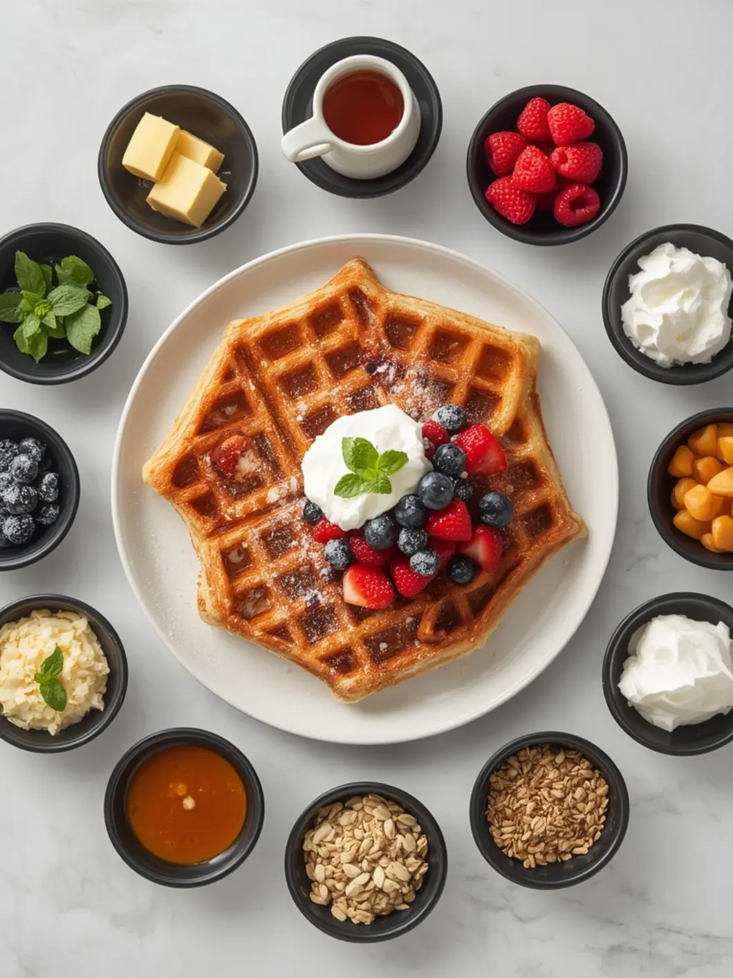 belgian waffles variations