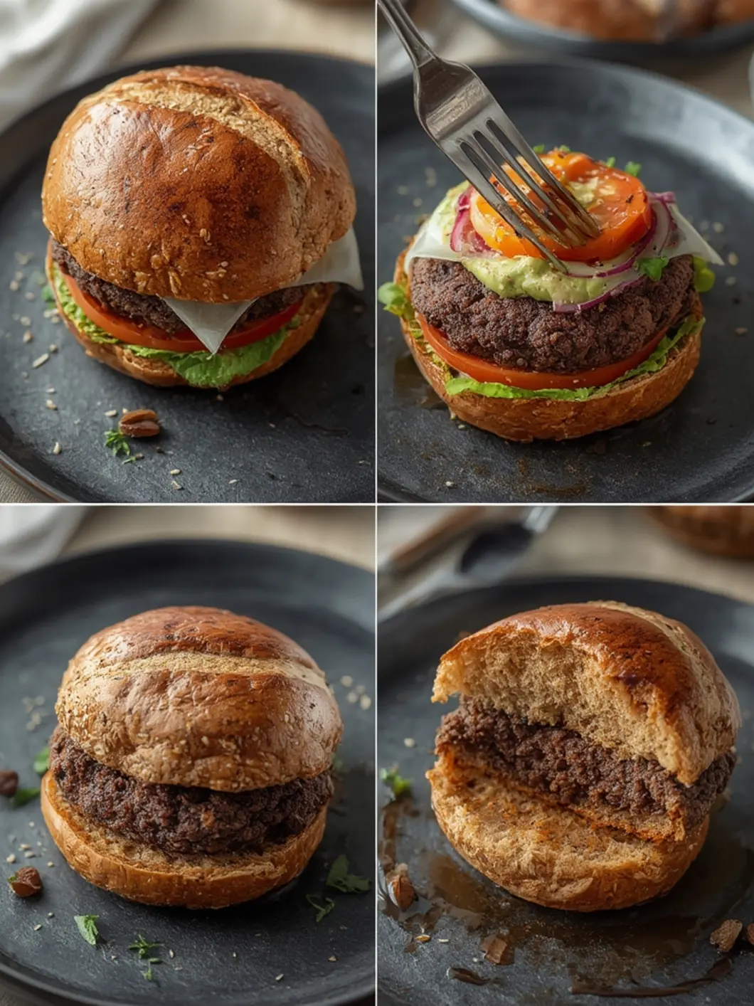Quick 25-Minute Crispy Black Bean Burgers (Skillet) 3 black bean burgers 1