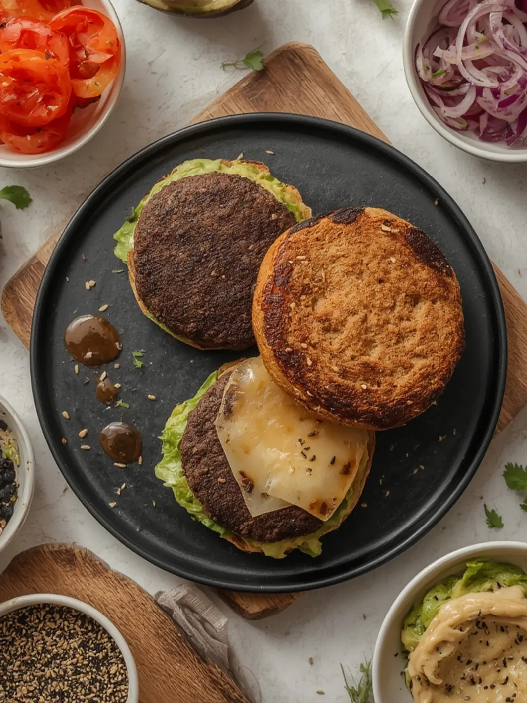 Quick 25-Minute Crispy Black Bean Burgers (Skillet) 2 black bean burgers 2