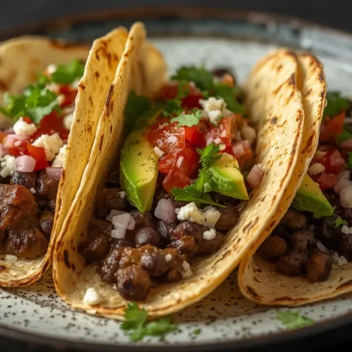 black bean tacos