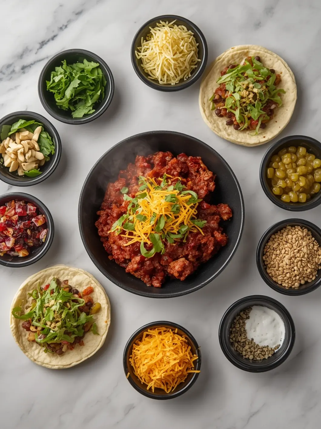 black bean tacos variations