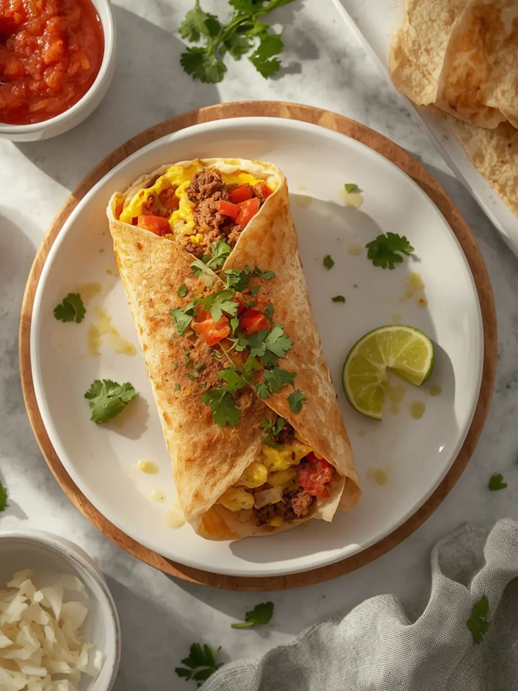 Easier-Than-Store-Bought Golden Breakfast Burrito (15-Minute) 2 breakfast burrito 2