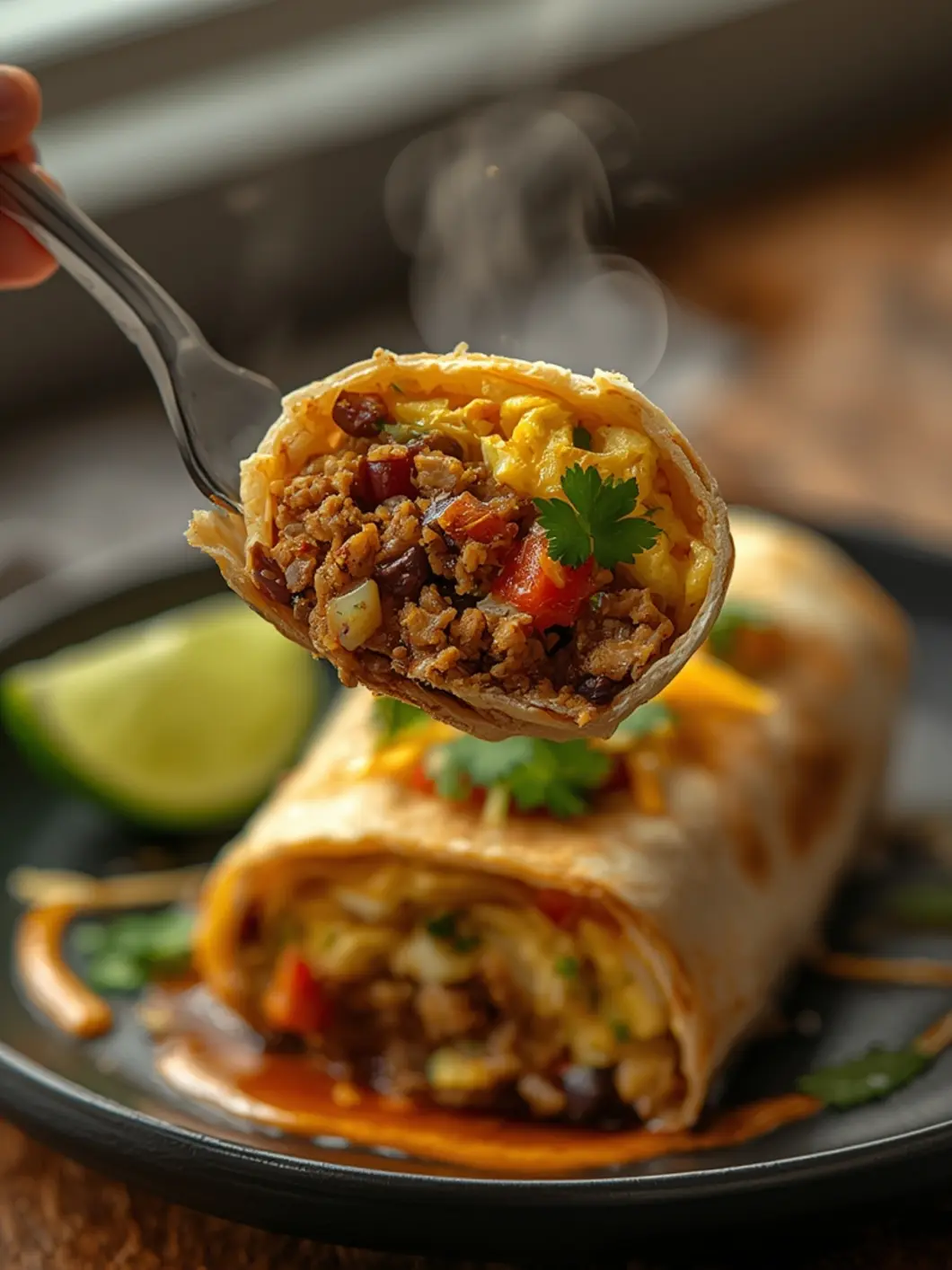 Easier-Than-Store-Bought Golden Breakfast Burrito (15-Minute) 4 breakfast burrito 3