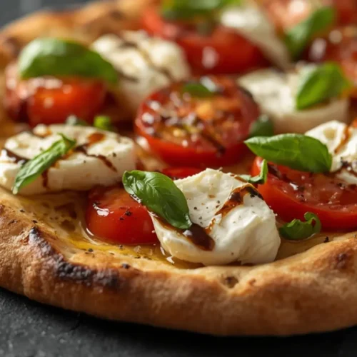 Crispy 6-Ingredient Caprese Flatbread 6 caprese flatbread