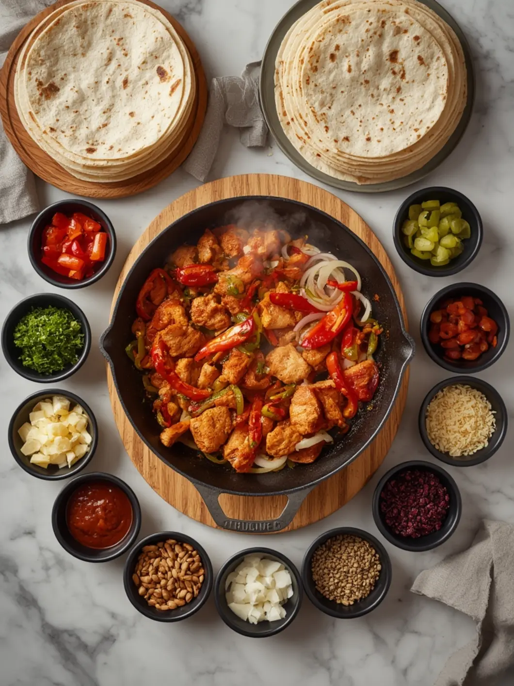 chicken fajitas variations