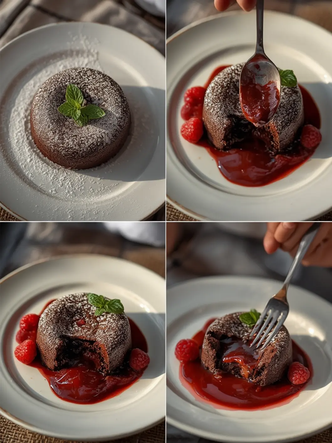 Healthy Rich Chocolate Lava Cake (Low-Sugar, Guilt-Free) 3 chocolate lava cake 1