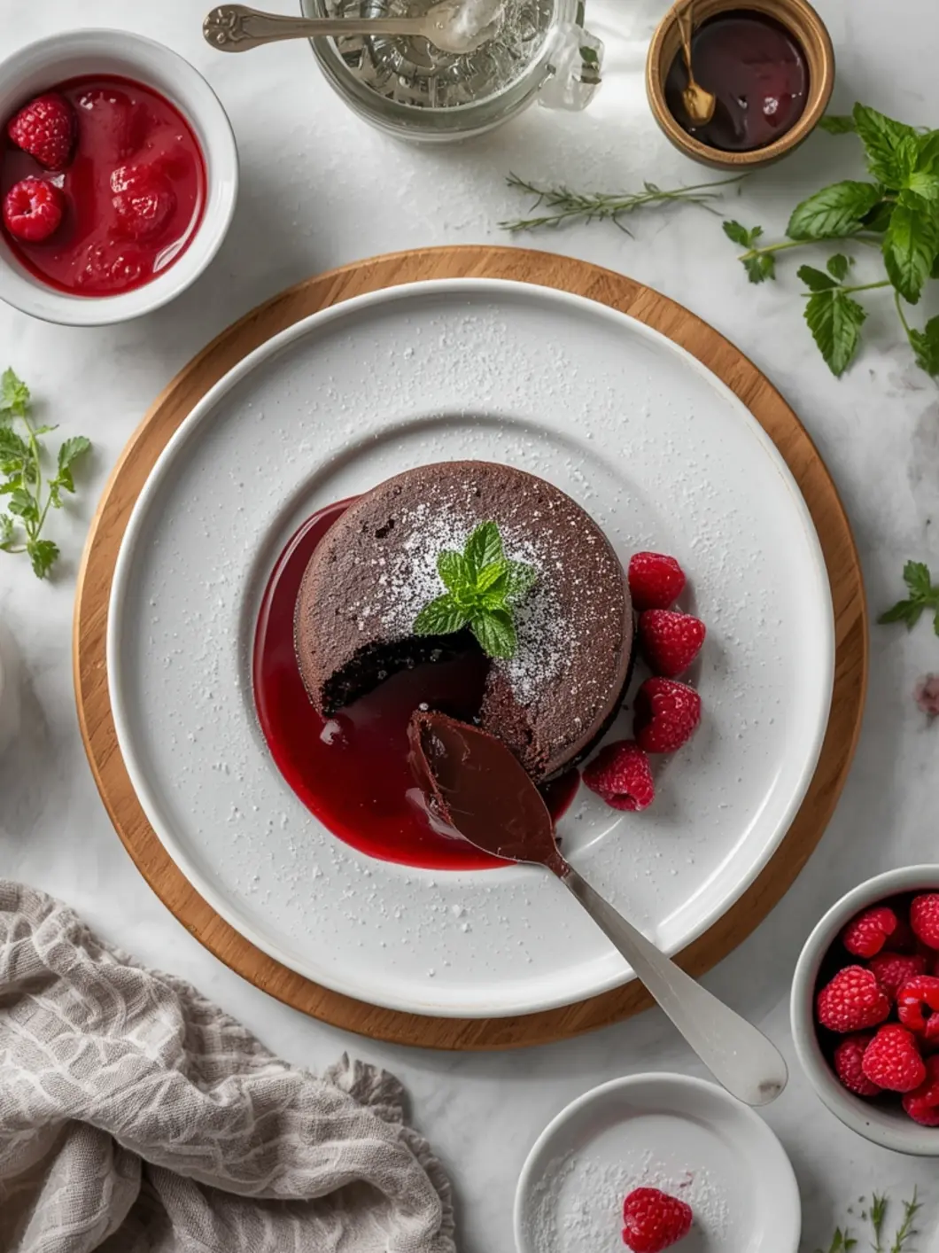 Healthy Rich Chocolate Lava Cake (Low-Sugar, Guilt-Free) 2 chocolate lava cake 2