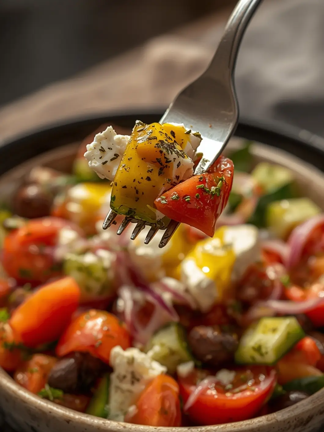 Fresh Crispy Greek Salad (Perfect Summer Side Dish) 2 greek salad 3