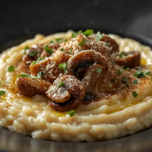 mushroom risotto