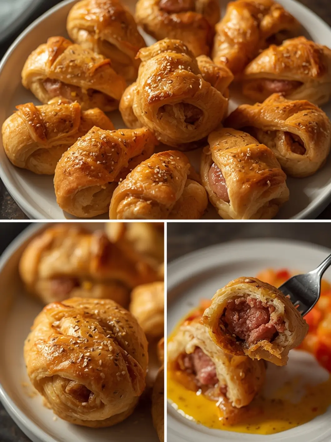 Easy 3-Ingredient Pigs in a Blanket (15-Minute Appetizers & Party Food) 3 pigs in a blanket 1