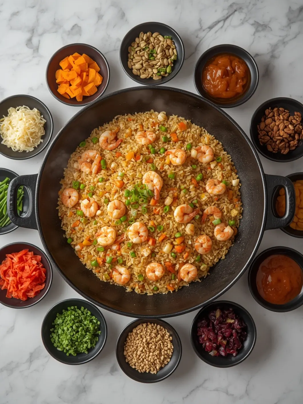 shrimp fried rice variations