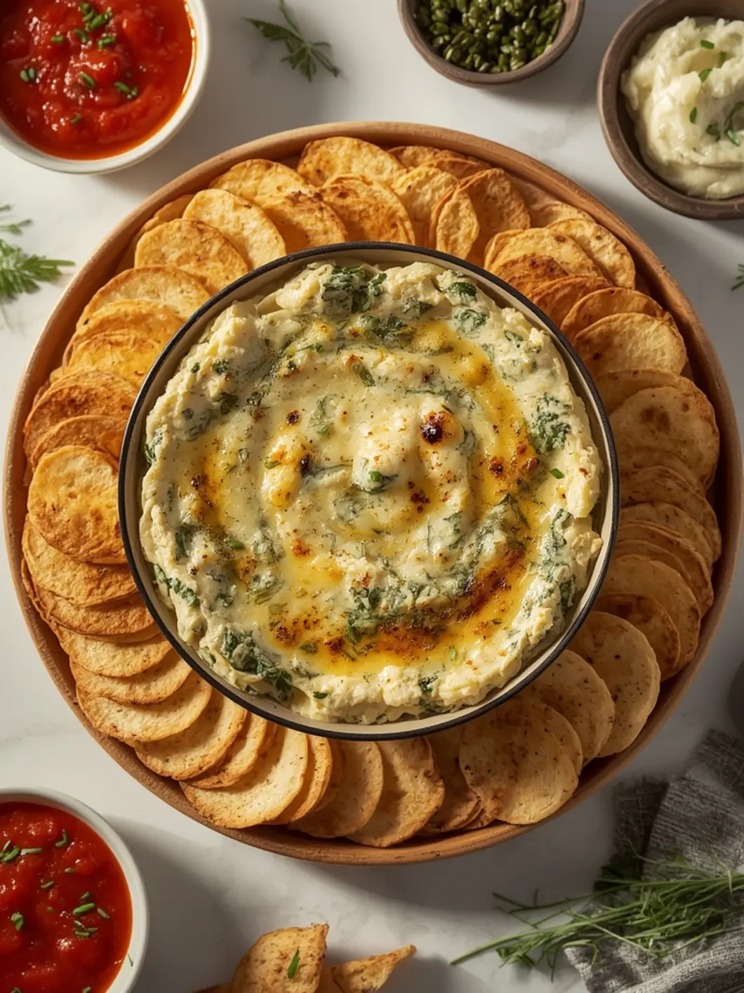 Hot Spinach Artichoke Dip Recipe (Creamy & Cheesy) 2 spinach artichoke dip 2