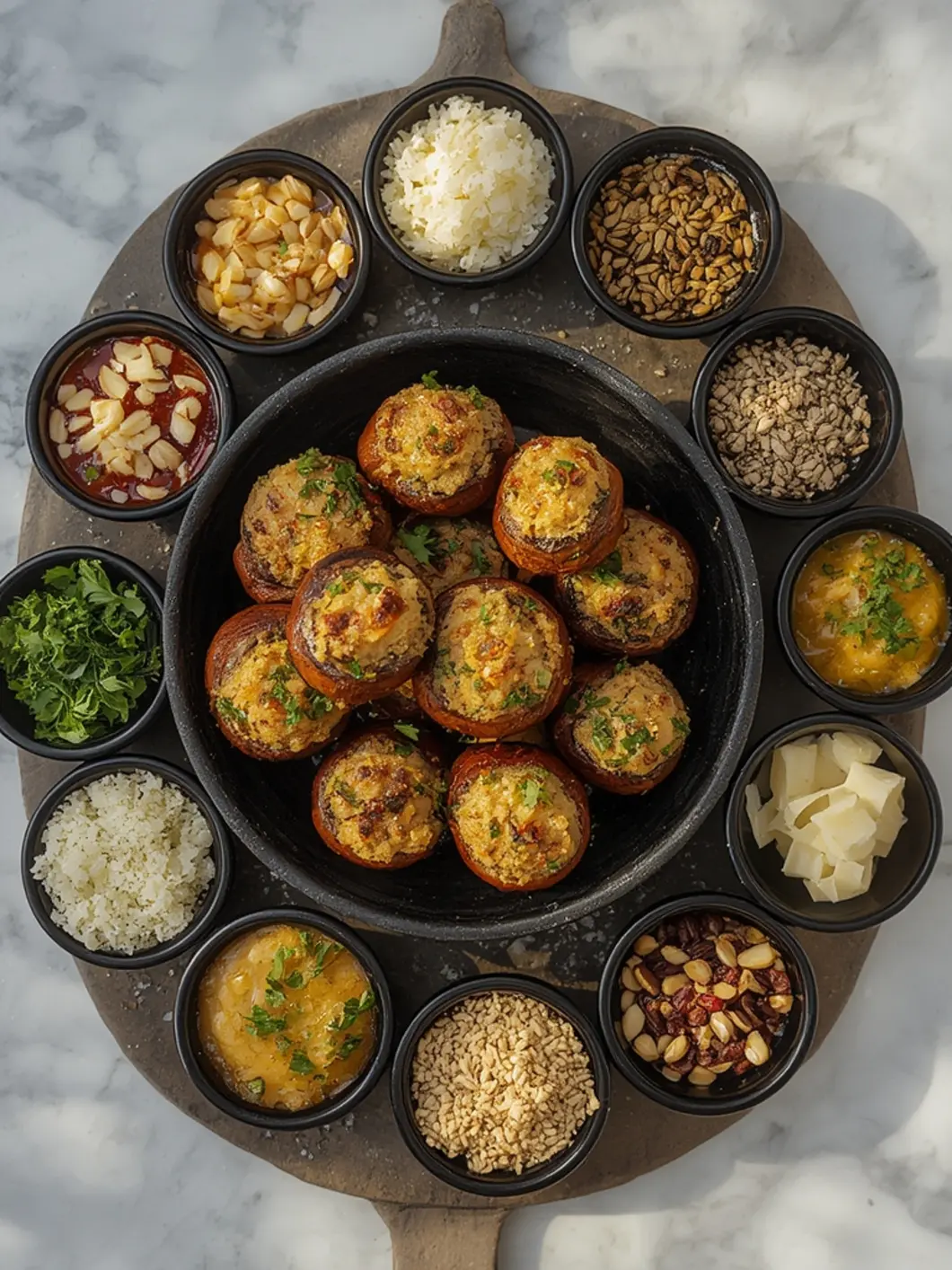 stuffed mushrooms variations