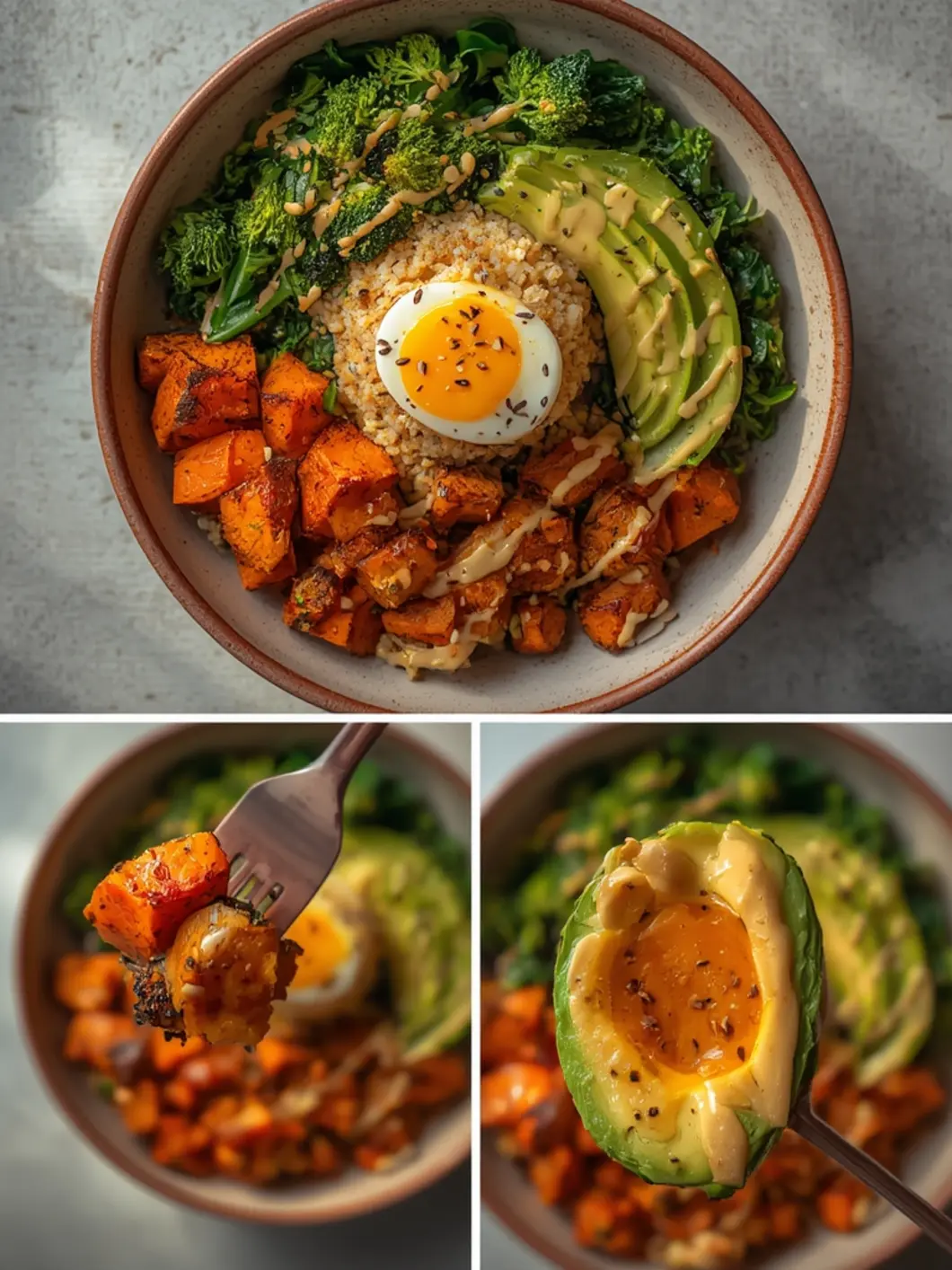sweet potato buddha bowl 1