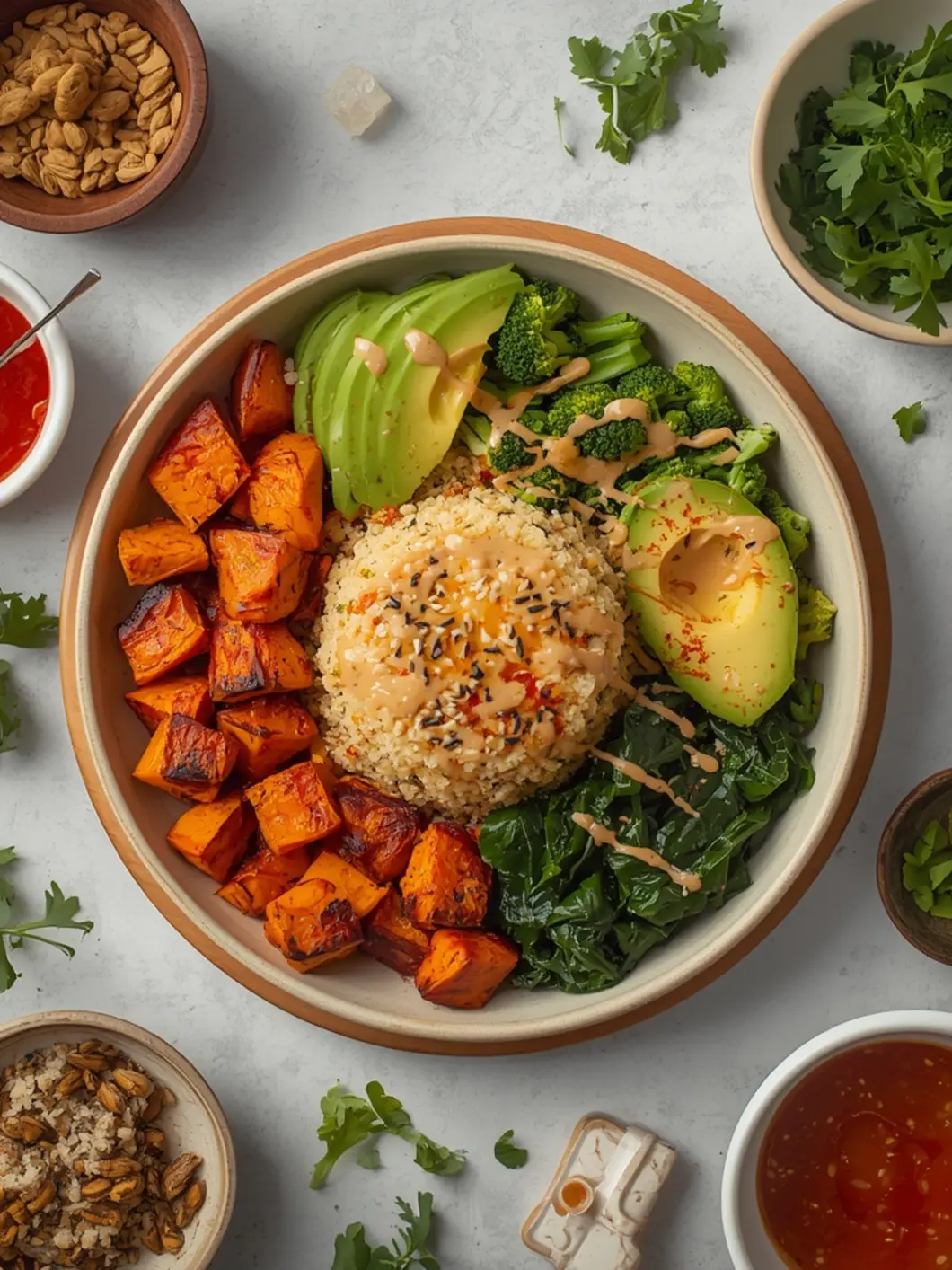 sweet potato buddha bowl 2