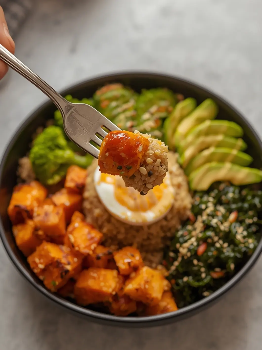 sweet potato buddha bowl 3