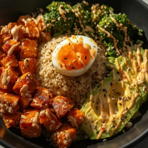 sweet potato buddha bowl