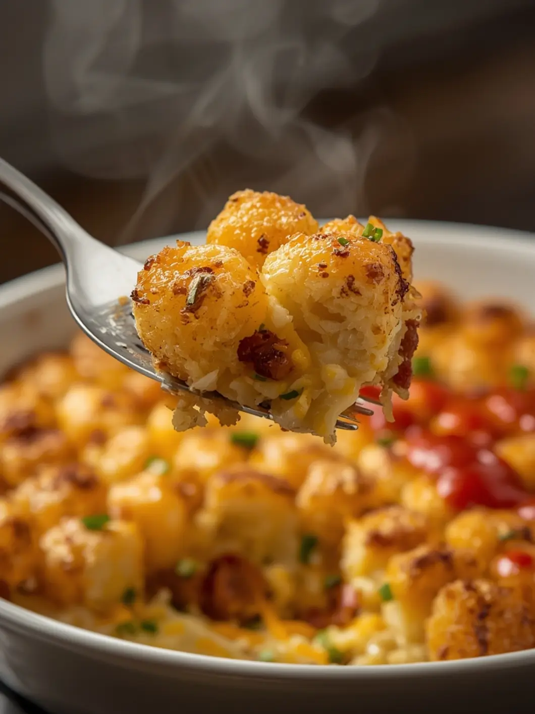 Quick 25-Minute Golden Tater Tot Breakfast Bake (Oven) 4 tater tot breakfast bake 3