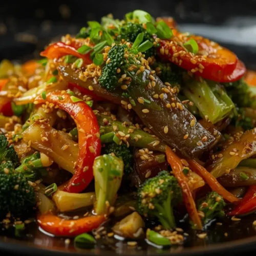 Healthy Crispy Vegetable Stir Fry (High-Protein, Low-Calorie) 2 vegetable stir fry