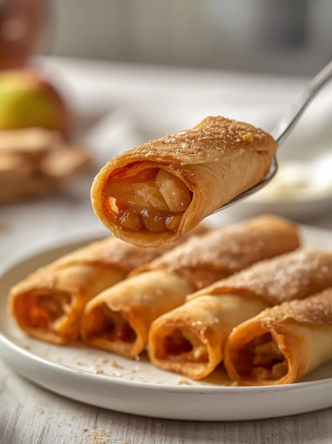Crispy Air Fryer Apple Pie Taquitos 4 air fryer apple pie taquitos 3