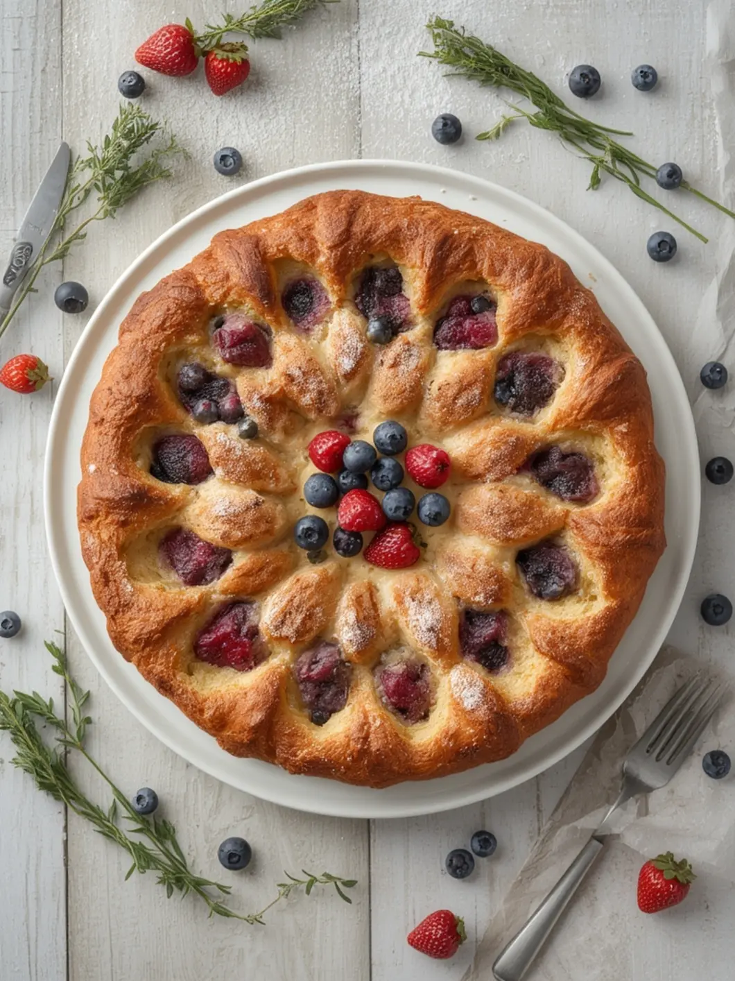 Berry Croissant Breakfast Bake Recipe Easy 25 Min 2 berry croissant bake 2