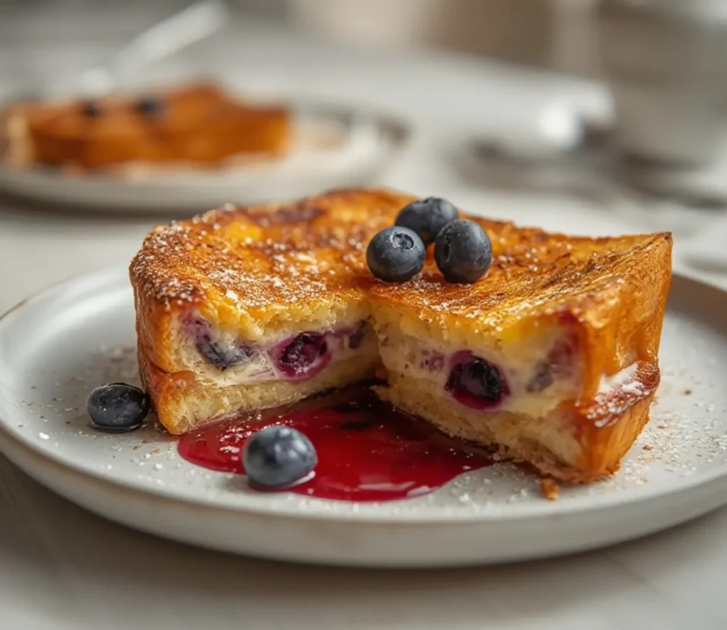 blueberry cheesecake stuffed french toast: