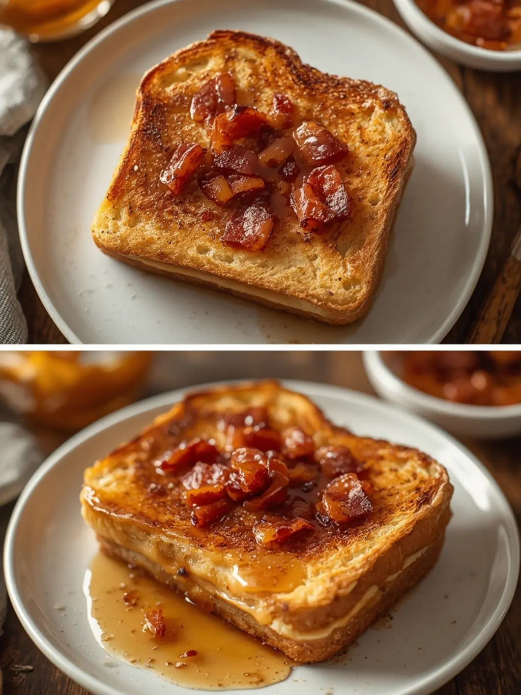 bourbon maple bacon toast 1