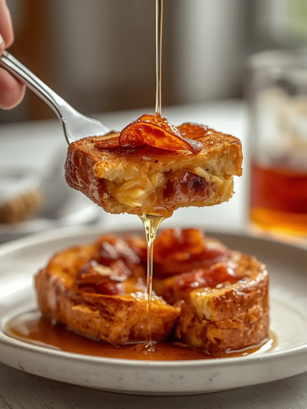 bourbon maple bacon toast 3