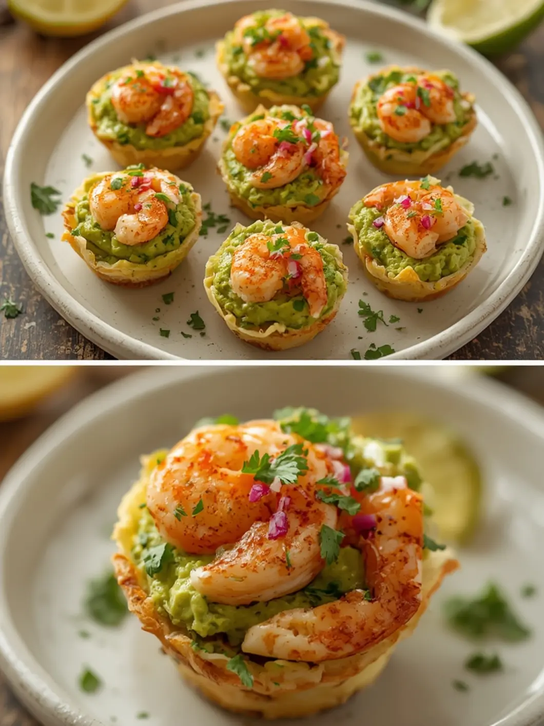 cajun guacamole shrimp cups 5