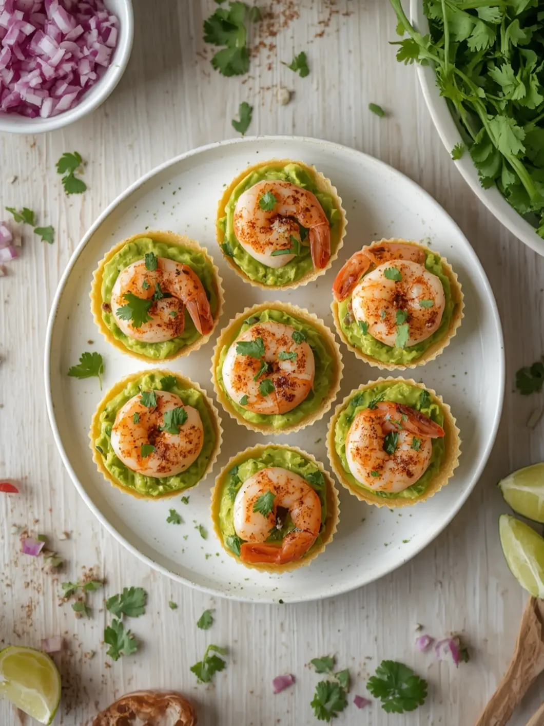 cajun guacamole shrimp cups 6