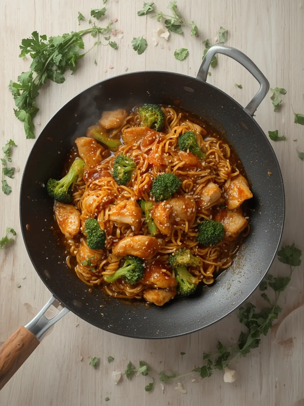 chicken ramen stir fry 2