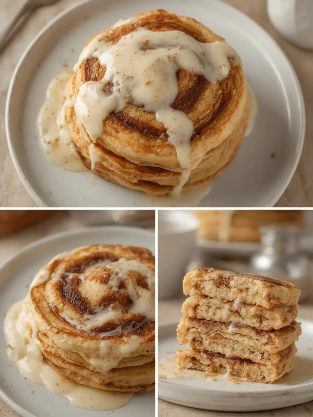 Cinnamon Roll Pancakes: Sweet Breakfast Treat 3 cinnamon roll pancakes treat 1