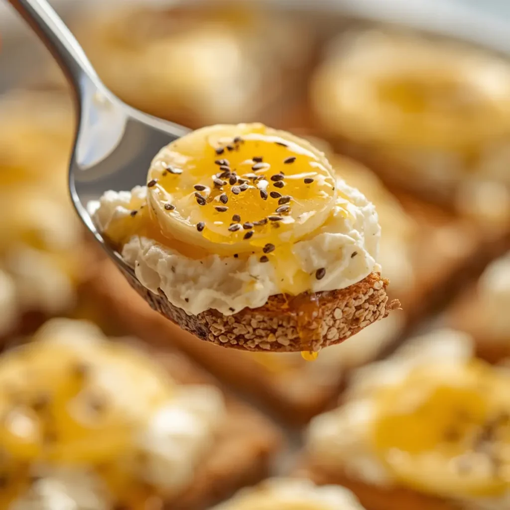 cottage-cheese-banana-toast: Crispy toast with cottage cheese, banana slices, honey drizzle, and chia seeds for a high-protein breakfast.