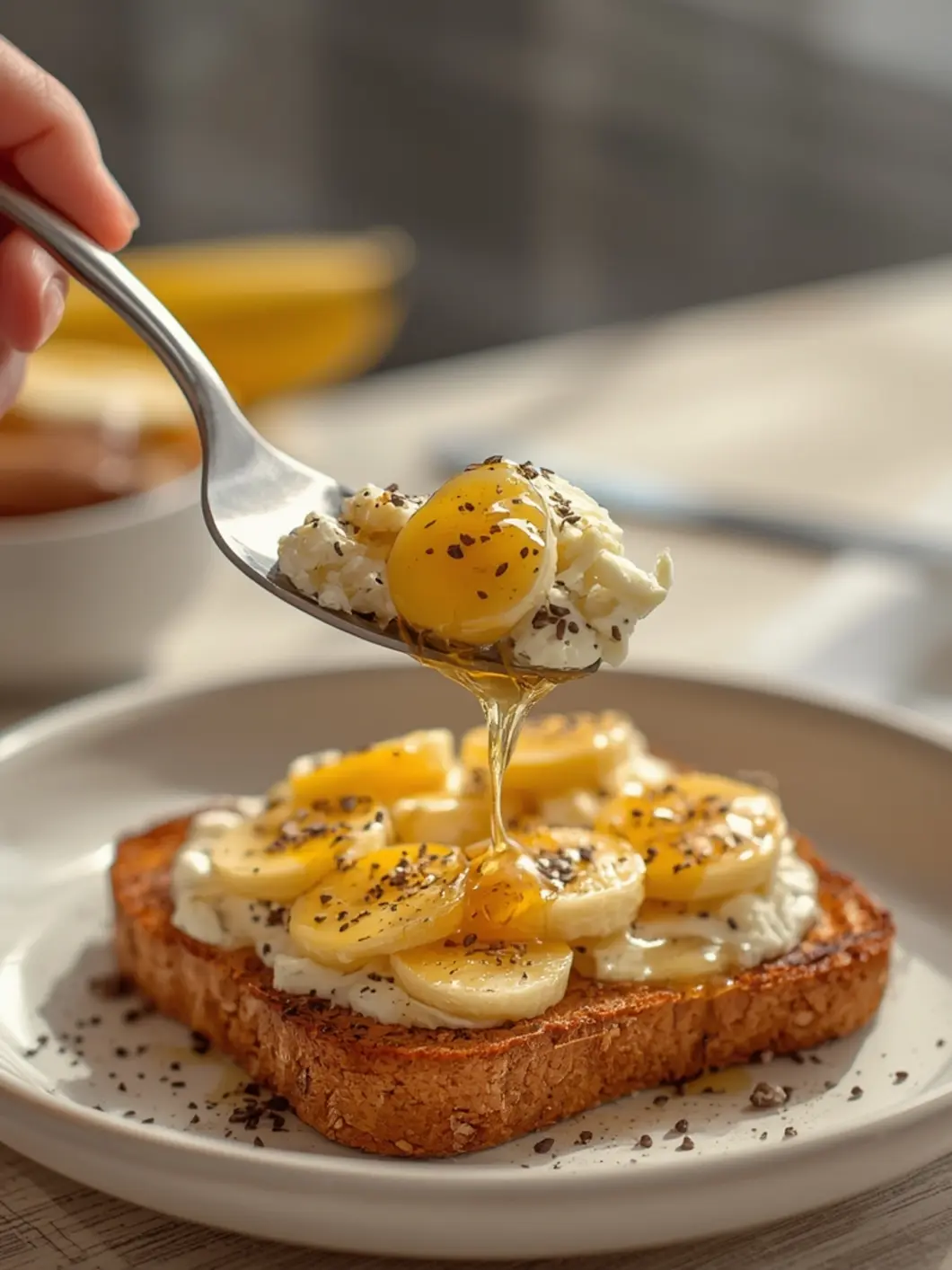 cottage cheese banana toast 3