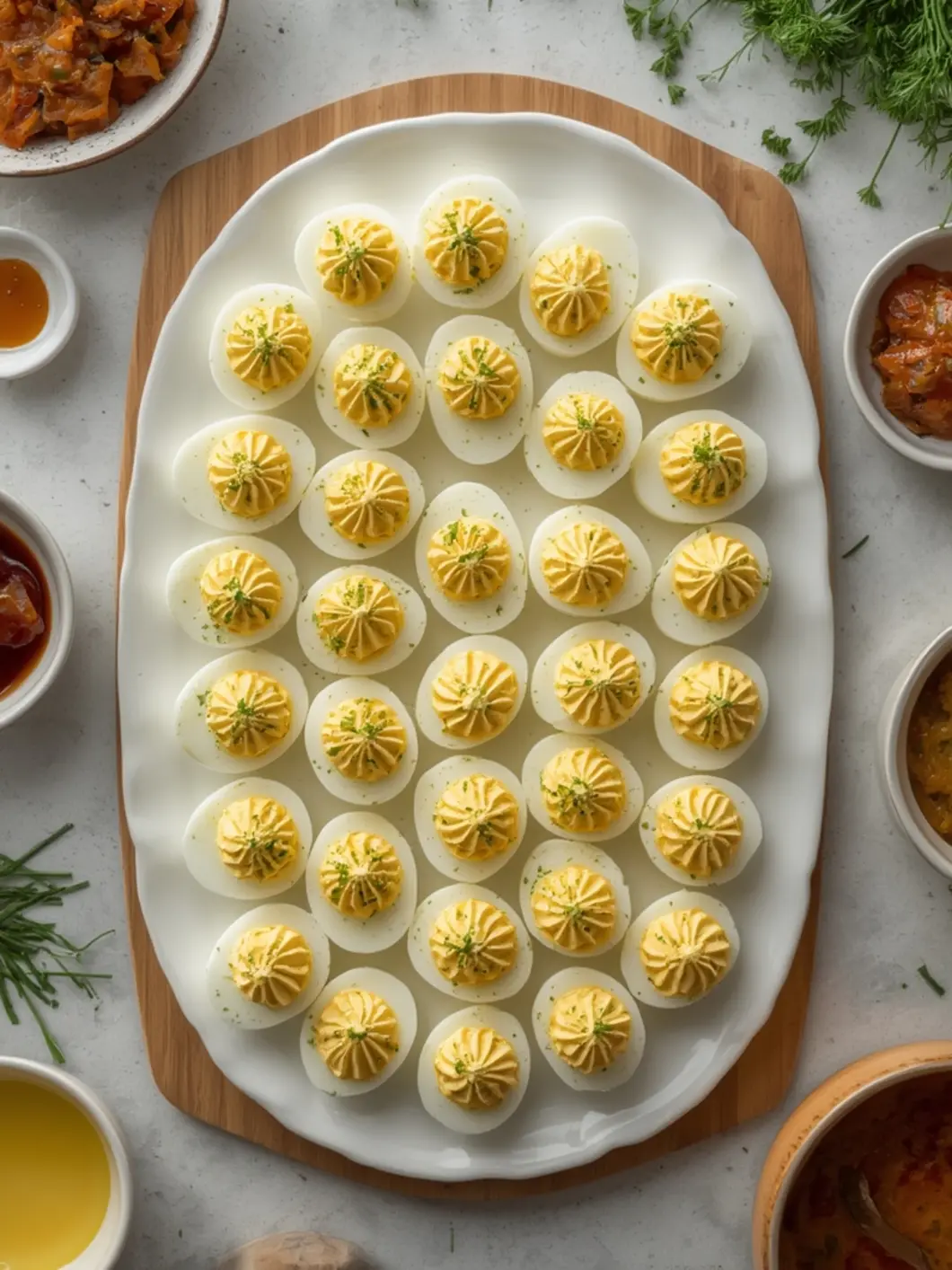 deviled eggs with chives 2