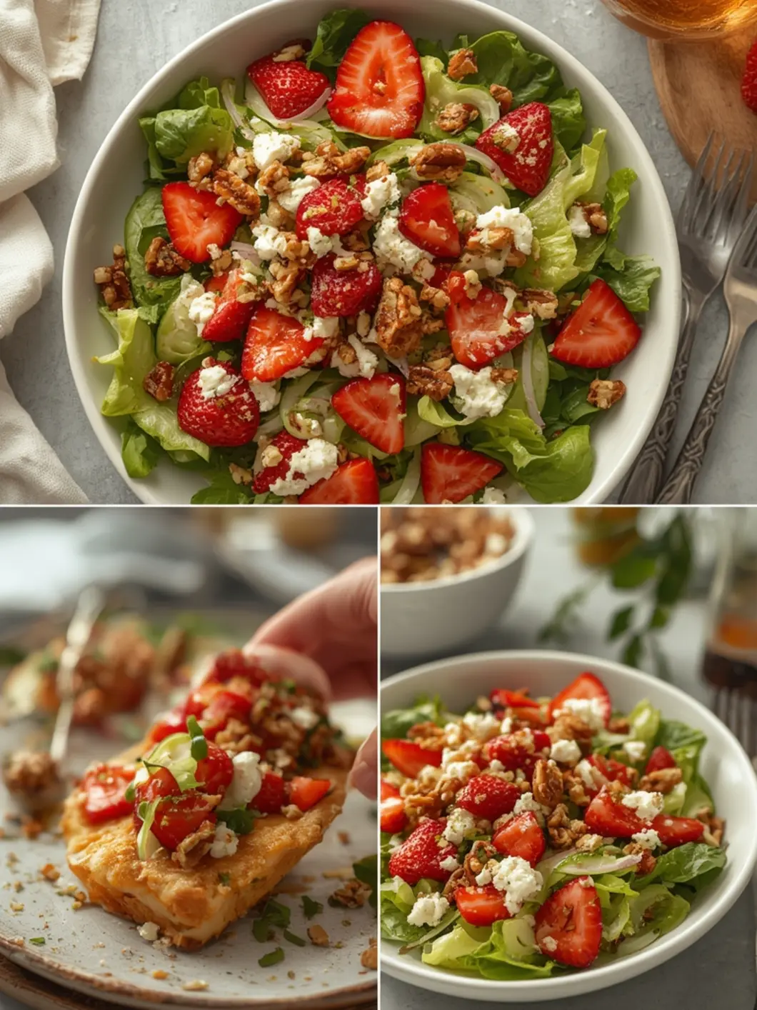 easter spring salad goat cheese 1