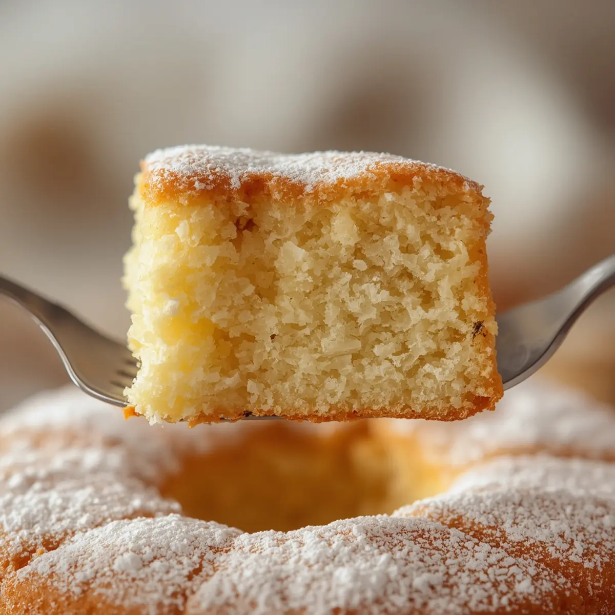 fluffiest-yogurt-cloud-cake: Fluffy yogurt cloud cake with a golden top and soft, tender crumb, perfect for a light dessert.