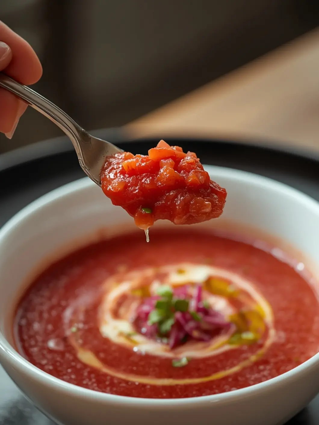 Quick 15-Minute Chilled Gazpacho (Blender) 4 gazpacho 3