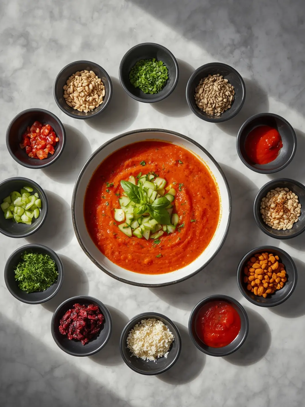 Quick 15-Minute Chilled Gazpacho (Blender) 5 gazpacho variations