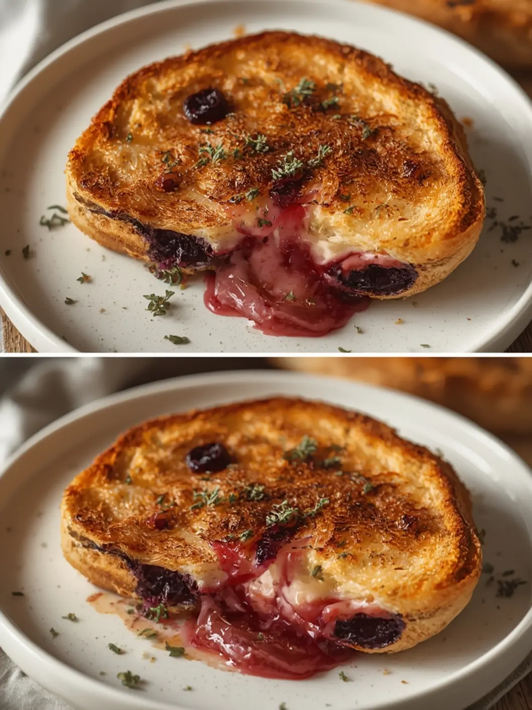 Gourmet Blueberry Grilled Cheese 3 gourmet blueberry cheese 1
