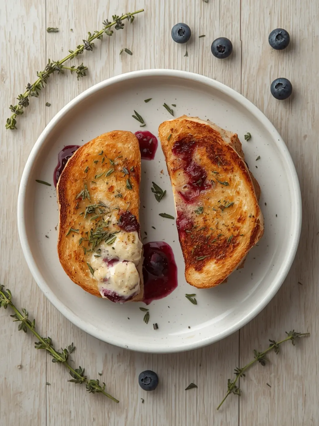 Gourmet Blueberry Grilled Cheese 2 gourmet blueberry cheese 2