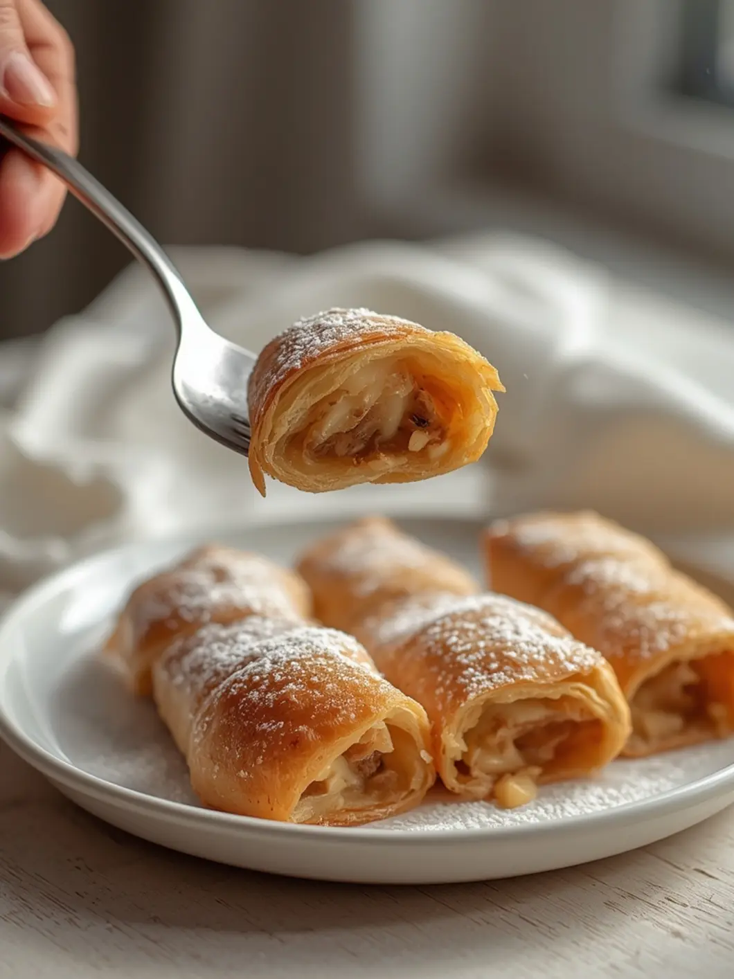 hazelnut custard fillo cigars 3