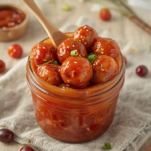 honey sriracha glazed meatballs